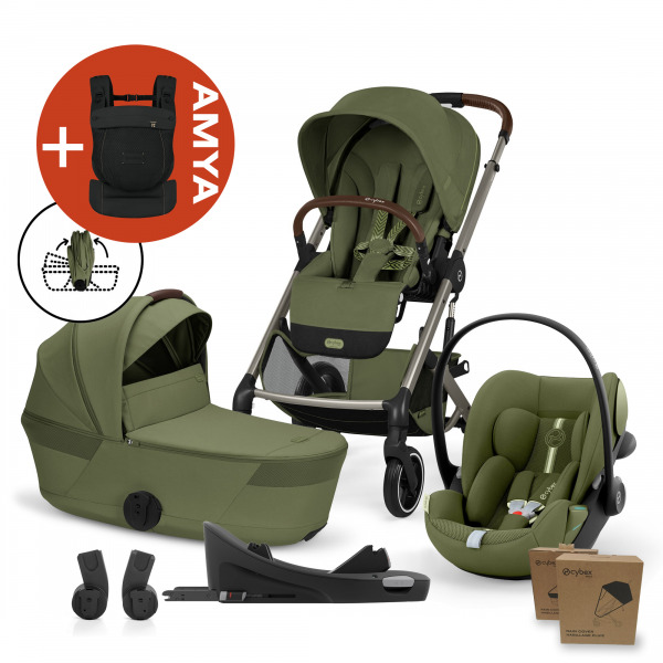 CYBEX Gold Balios 2026 4in1 �sszecsukhat� m�zessel All Weather + AMYA - Moss Green